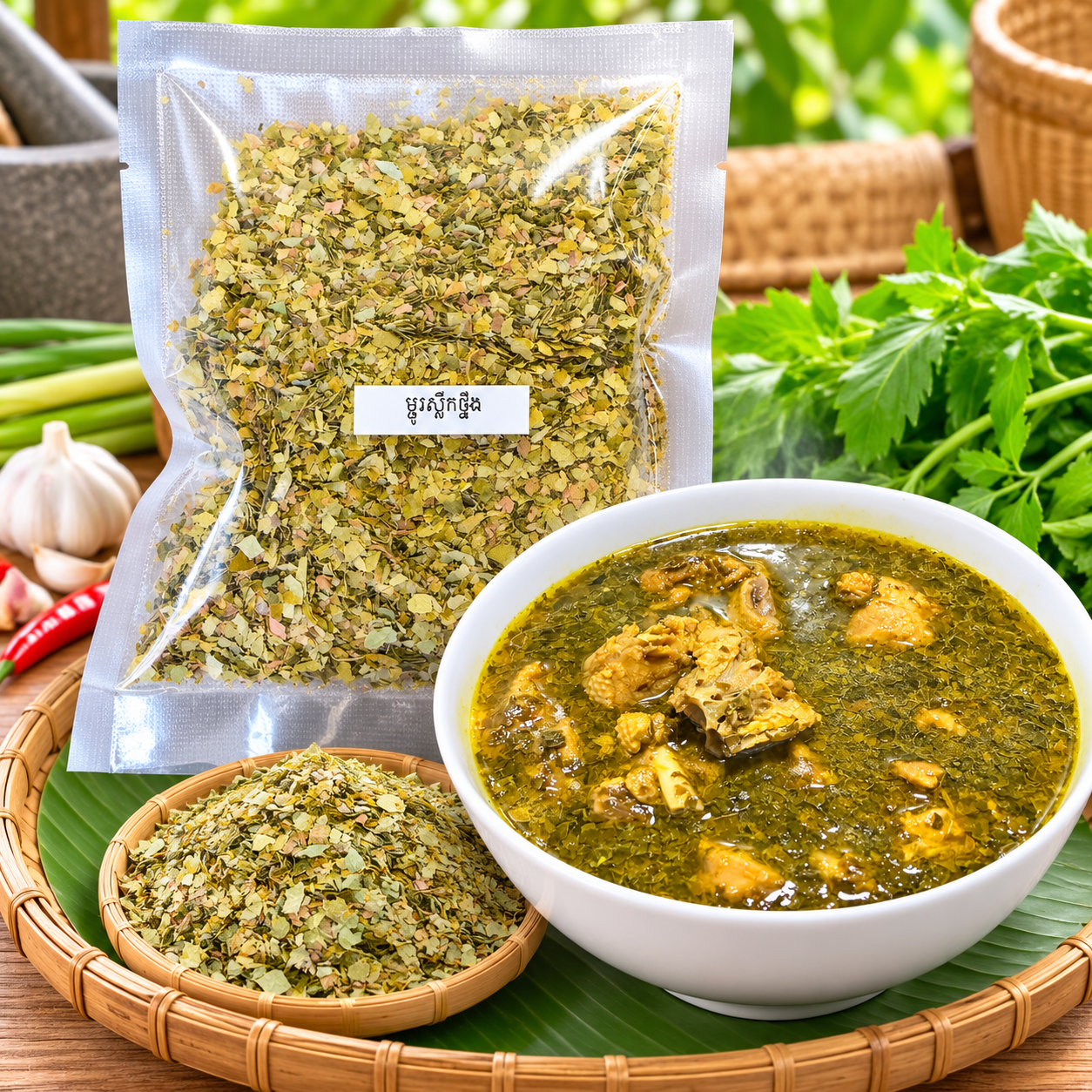 ស្លឹកថ្នឹងក្រៀម
